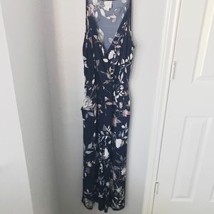 Floral Cropped Knit Jumpsuit
